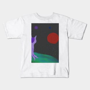 Red planet story first part of panel Kids T-Shirt